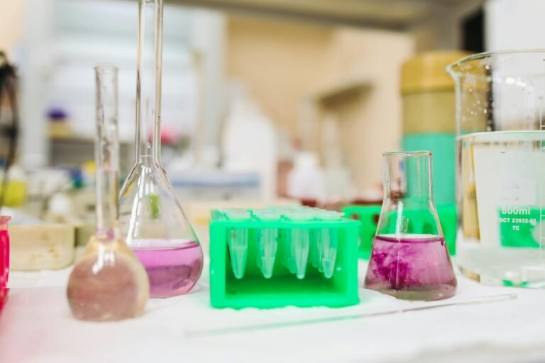 Chemicals in Beakers